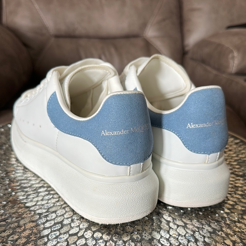 White and Blue Sneakers by Alexander McQueen - Picture 6 of 6